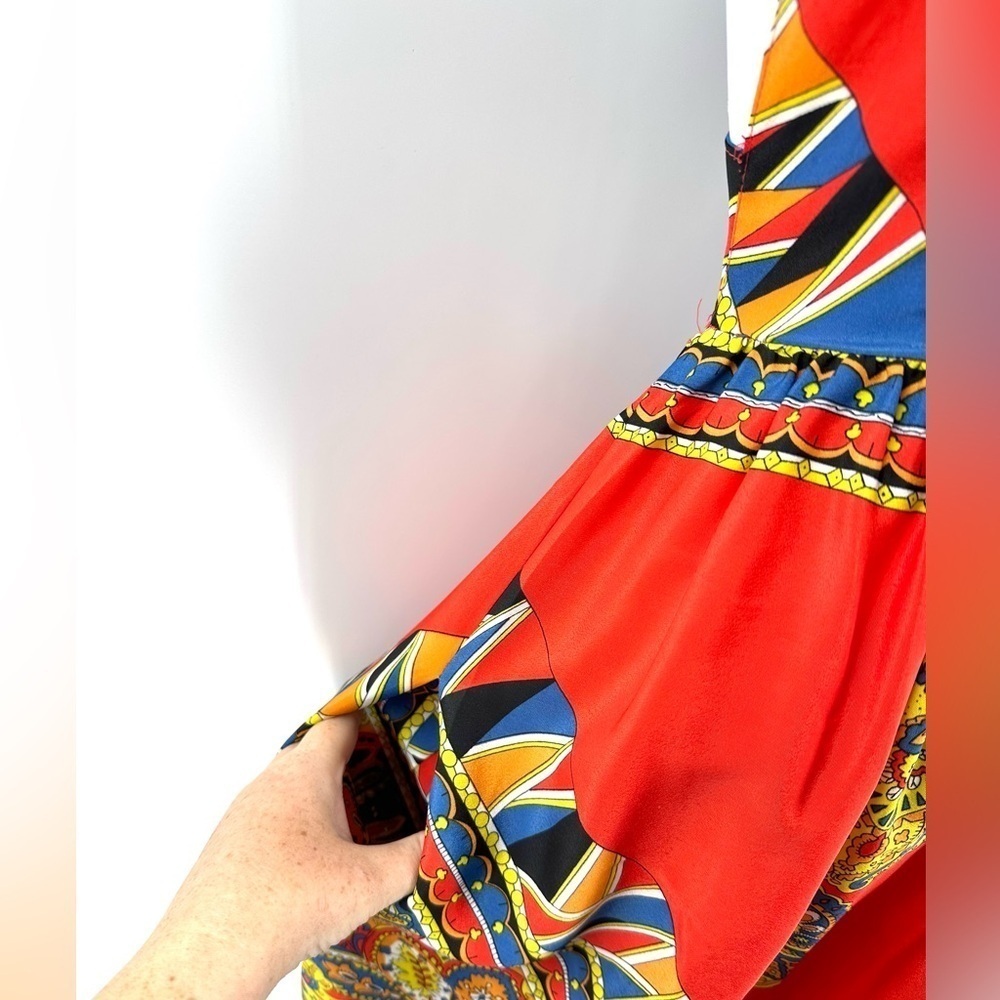 Lovers + Friends Kitty Cat Maxi Dress XS Pockets Tribal Boho Indie Festival - Picture 6 of 14